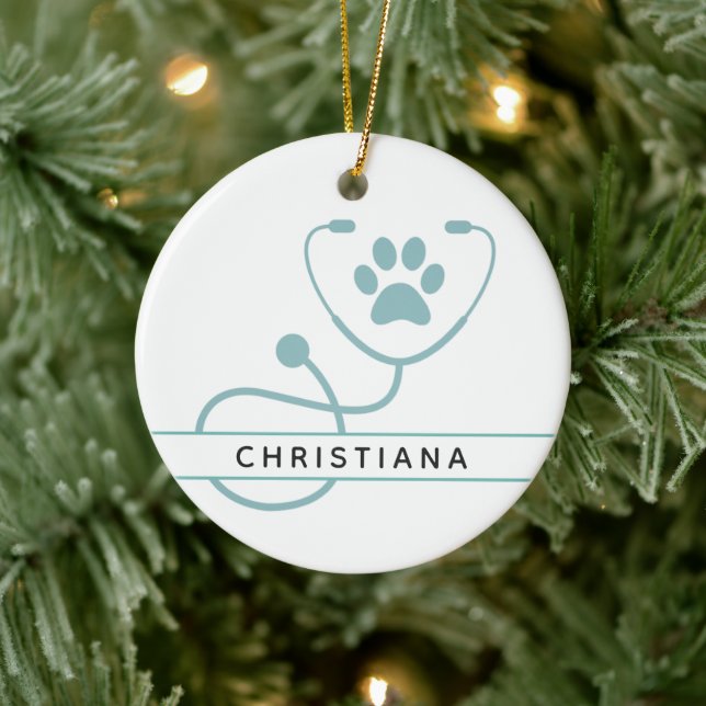 Anpassningsbar Veterinärmedicinska Professioneller Julgransprydnad Keramik (Träd)