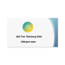 Anpassningsbar Veterinärt kliniskt Affärskort