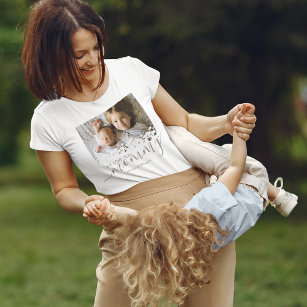 Anpassningsbar Vi Kärlek You Mamma Photo T Shirt