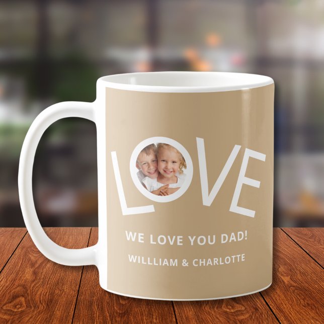 Anpassningsbar Vi kärlek You Pappa Photo Kaffemugg (Skapare uppladdad)