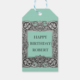 Anpassningsbar Victorian Rulla Ram - Elegant Presentetikett