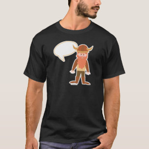 Anpassningsbar Viking Cute Tecknade figurer Design Tee Shirt