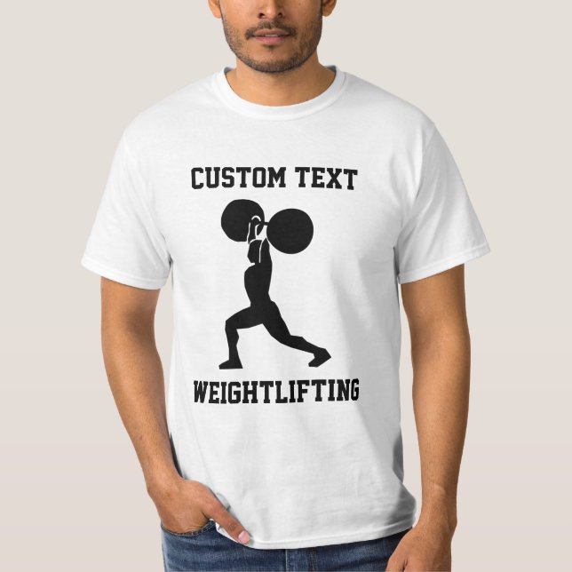 Anpassningsbar Viktning T Shirt (Framsida)