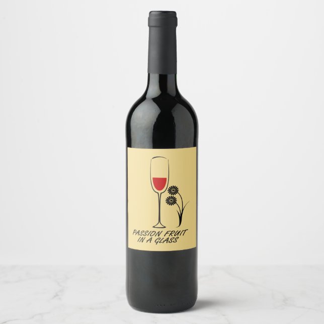 Anpassningsbar Vin Flaska Vinflaska Etikett (Framsida)