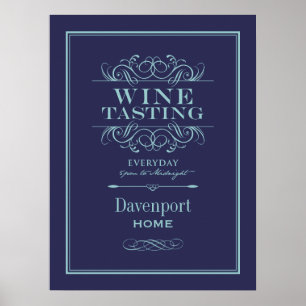 Anpassningsbar Vin Tasting Print - Home Decor Poster