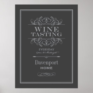 Anpassningsbar Vin Tasting Print - Home Decor Poster