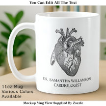 Anpassningsbar Vintage Anatomisk Hjärtformad Kopp,