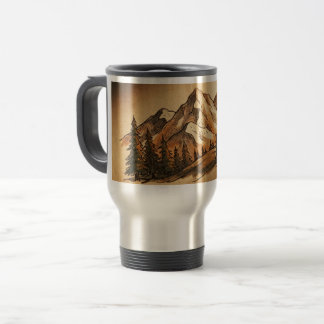 Anpassningsbar Vintage Berg Resa Tumbler Resemugg