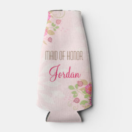 Anpassningsbar Vintage Blommigt Maid of honor Flas