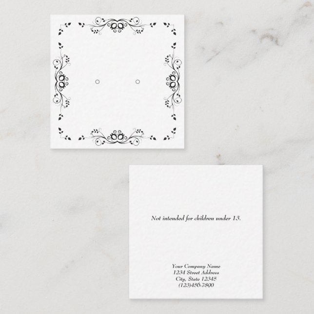 Anpassningsbar Vintage Blommigt Ram Ökande Visning (Fram/baksida)