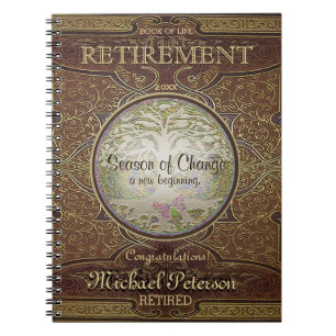 Anpassningsbar Vintage Bok Pension Anteckningsbok