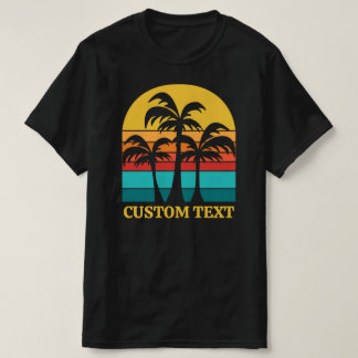 Anpassningsbar Vintage Handflatan Träd T Shirt