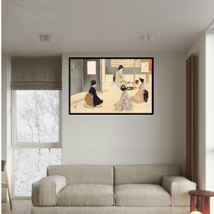 Anpassningsbar Vintage Japansk tea Ceremony art 5 Poster