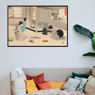 Anpassningsbar Vintage Japansk tea Ceremony art. 6 Poster