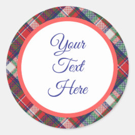 Anpassningsbar Vintage jul - kontroll av bondgårde Runt Klistermärke