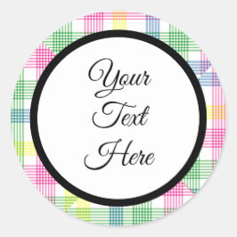 Anpassningsbar Vintage jul - kontroll av bondgårde Runt Klistermärke