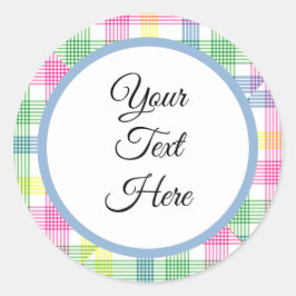 Anpassningsbar Vintage jul - kontroll av bondgårde Runt Klistermärke