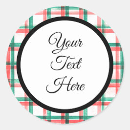 Anpassningsbar Vintage jul - kontroll av bondgårde Runt Klistermärke