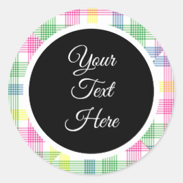 Anpassningsbar Vintage jul - kontroll av bondgårde Runt Klistermärke