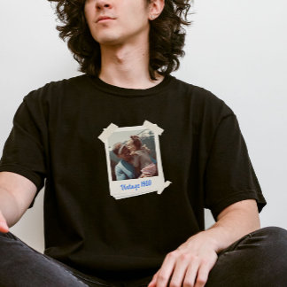 Anpassningsbar Vintage Photo and Year Gift T Shirt