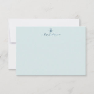 Anpassningsbar Vintage Queen Bee Note Card Anteckningskort