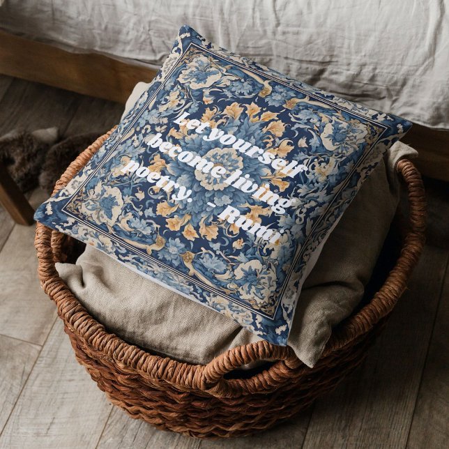 Anpassningsbar Vintage Tile Nowruz Iranian New Yea Kudde (Custom Vintage Tile Nowruz Iranian New Year Gift)