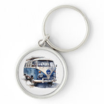 Anpassningsbar Vintage Van i Delft Blått
