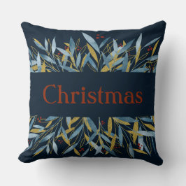 Anpassningsbar Vinterjul Grenar Ram Kudde