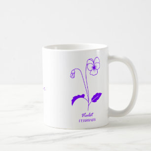 Anpassningsbar Violet Februarianpassat namn Mugg