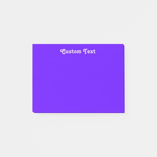 Anpassningsbar Violet/Indigo Post-it Block (Framsida)