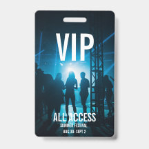 Anpassningsbar VIP All-Access-konsert Event Pass F