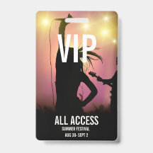 Anpassningsbar VIP All-Access-konsert Event Pass F