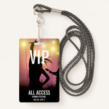 Anpassningsbar VIP All-Access-konsert Event Pass F