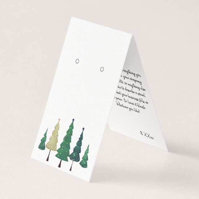 Anpassningsbar Visningar för självständig julviste Kort (Framsida)