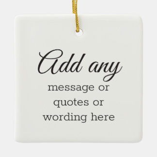 ANPASSNINGSBAR Vit Elegant med oformaterad Julgransprydnad Keramik