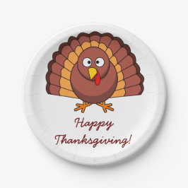 Anpassningsbar Vita Thanksgivingen Pappra Tallrika