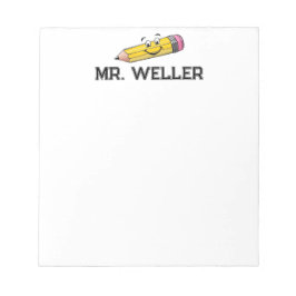 Anpassningsbar Vitaktig Roligt Brev med milande p Anteckningsblock