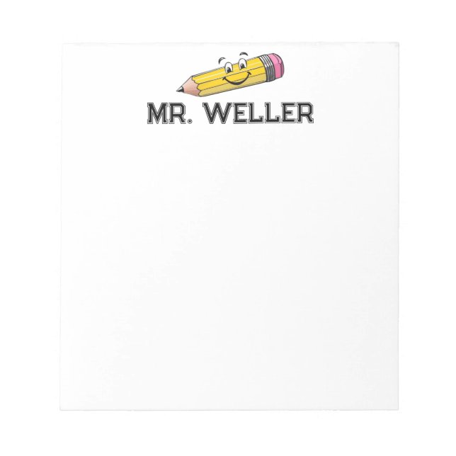 Anpassningsbar Vitaktig Roligt Brev  med milande p Anteckningsblock (Framsida)