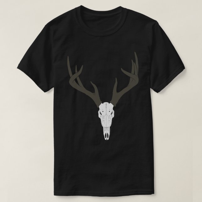 Anpassningsbar Vitstjärtad hjorthuvud T Shirt (Design framsida)