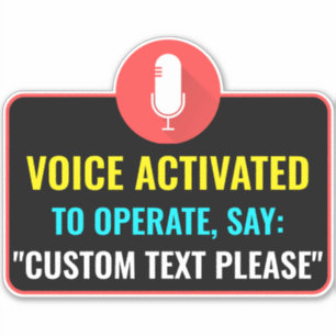 Anpassningsbar Voice Activated Sticker for Dispens Klistermärken