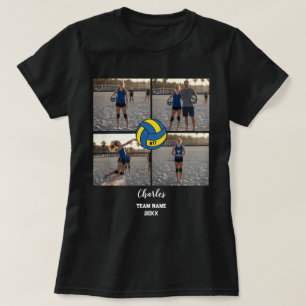 Anpassningsbar Volleyball Player Photo Collage med T Shirt