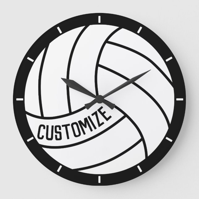 Anpassningsbar Volleyball Player/Team Namn eller T Stor Klocka (Framsida)