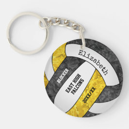 anpassningsbar volleyball, svart guld
