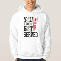 Anpassningsbar Volleyball Team Motto Hoodie