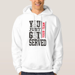Anpassningsbar Volleyball Team Motto Hoodie