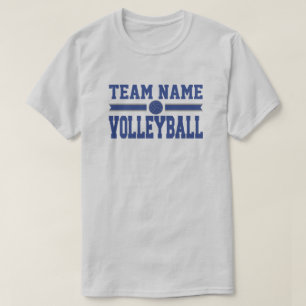 Anpassningsbar Volleyball Team Namn-mall T Shirt
