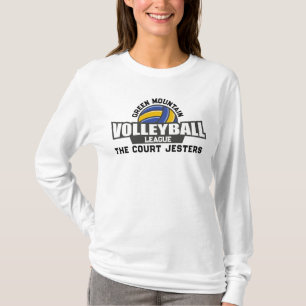 Anpassningsbar Volleyball Team Namn Number Klubb L T Shirt
