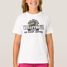 Anpassningsbar Volleyball Team Namn Number Klubb L T Shirt