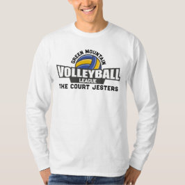 Anpassningsbar Volleyball Team Namn Number Klubb L T Shirt
