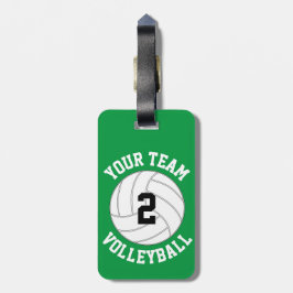 Anpassningsbar Volleyball Team Namn, Player Number Bagagebricka